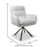 Cassey Corduroy Swivel Chair from Roseland Furniture