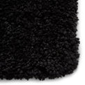Roswell Black Stain Resistant Shaggy Rug