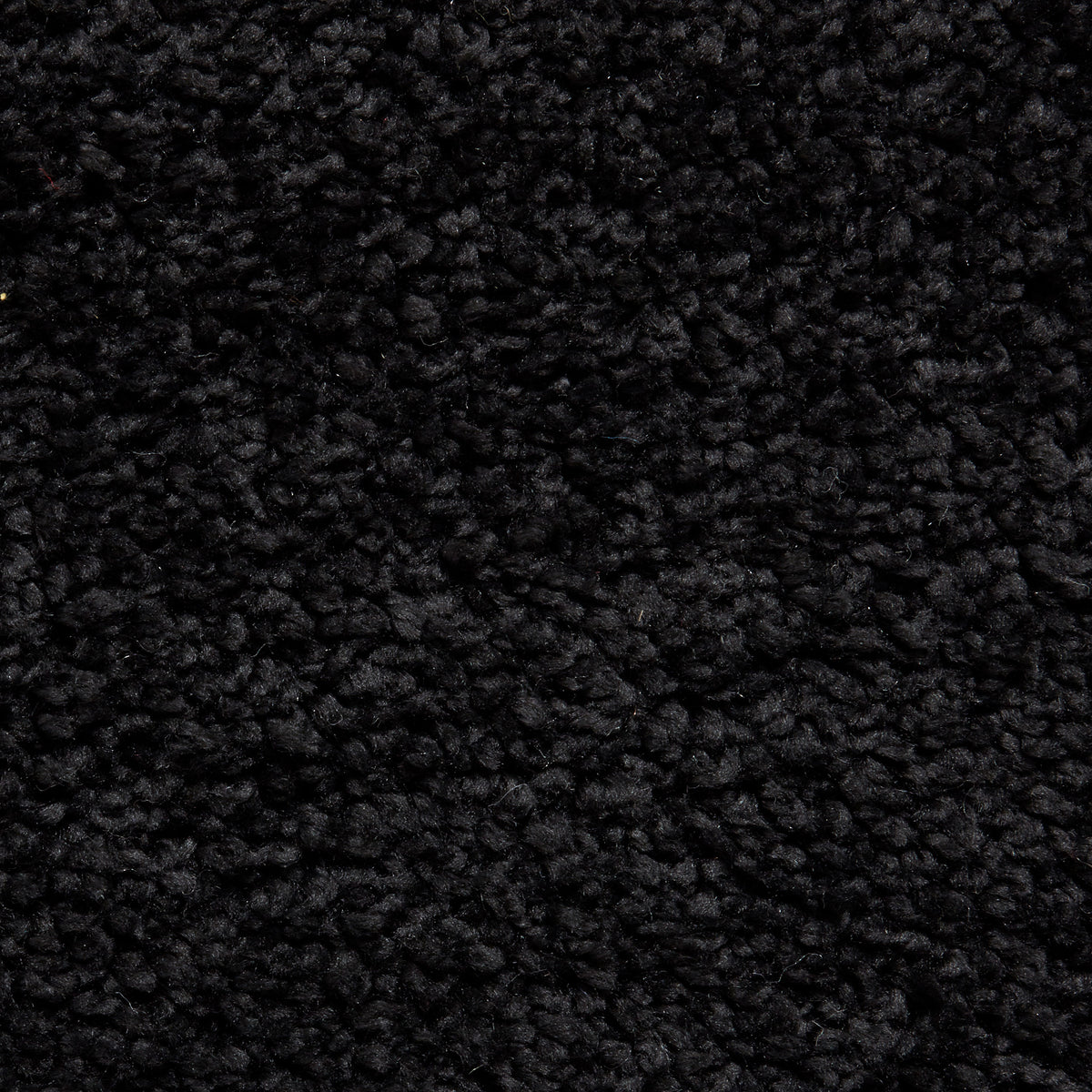 Roswell Black Stain Resistant Shaggy Rug