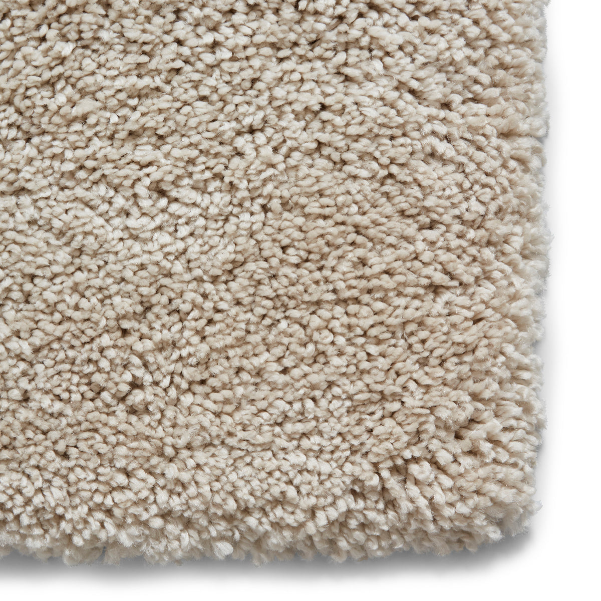 Roswell Cream Stain Resistant Shaggy Rug 