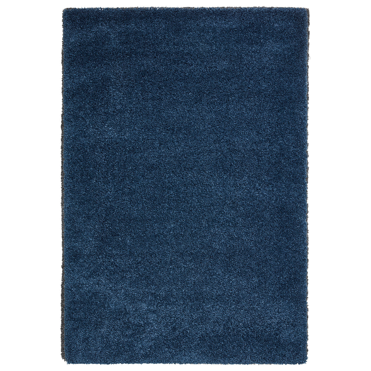 Roswell Dark Blue Stain Resistant Shaggy Rug from Roseland Furniture