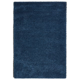 Roswell Dark Blue Stain Resistant Shaggy Rug from Roseland Furniture
