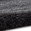 Roswell Dark Grey Stain Resistant Shaggy Rug 