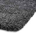 Roswell Dark Grey Stain Resistant Shaggy Rug 