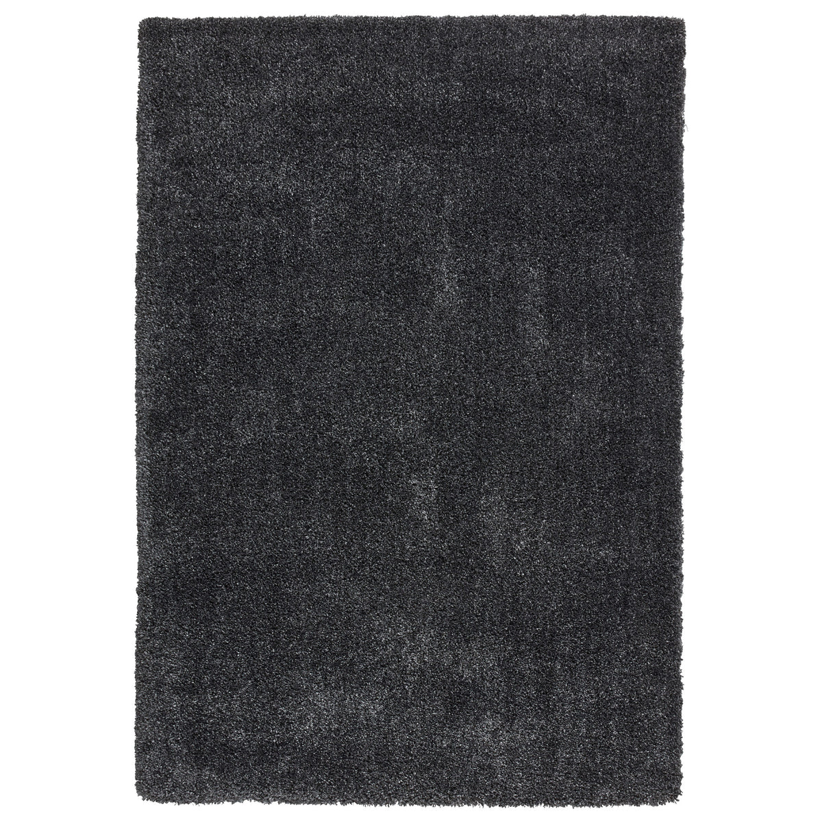 Roswell Dark Grey Stain Resistant Shaggy Rug from Roseland Furniture