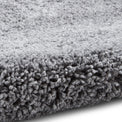 Roswell Grey Stain Resistant Shaggy Rug 