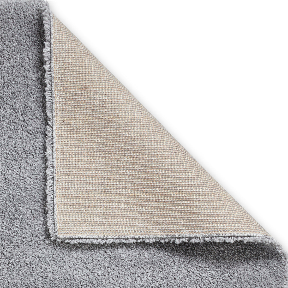 Roswell Grey Stain Resistant Shaggy Rug 