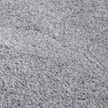 Roswell Grey Stain Resistant Shaggy Rug 