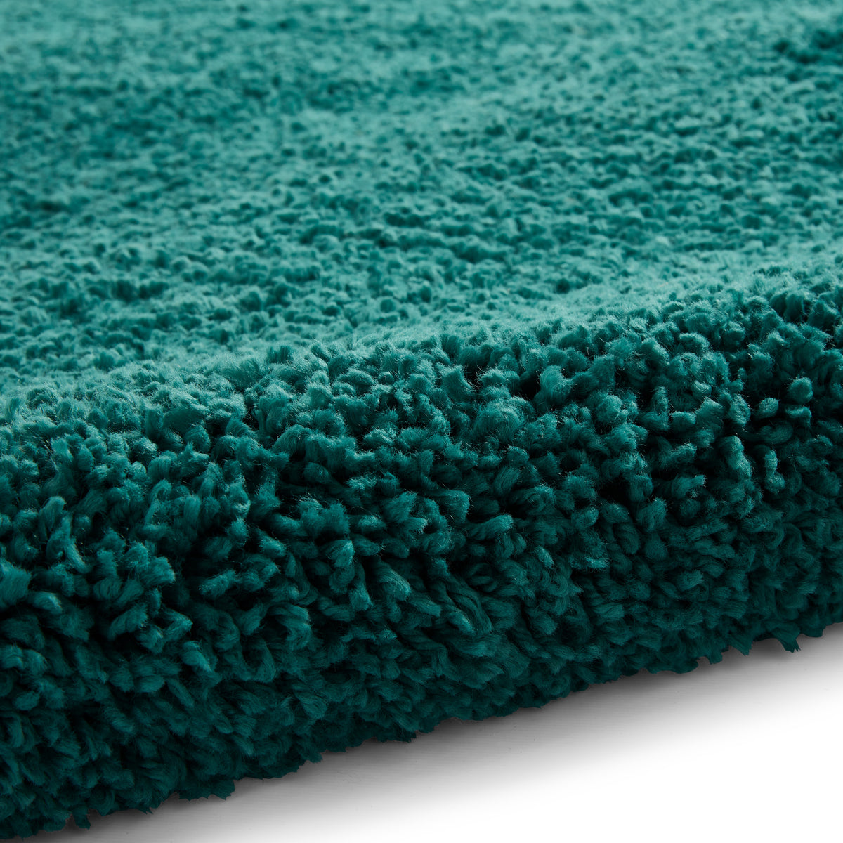 Roswell Jewel Green Stain Resistant Shaggy Rug 