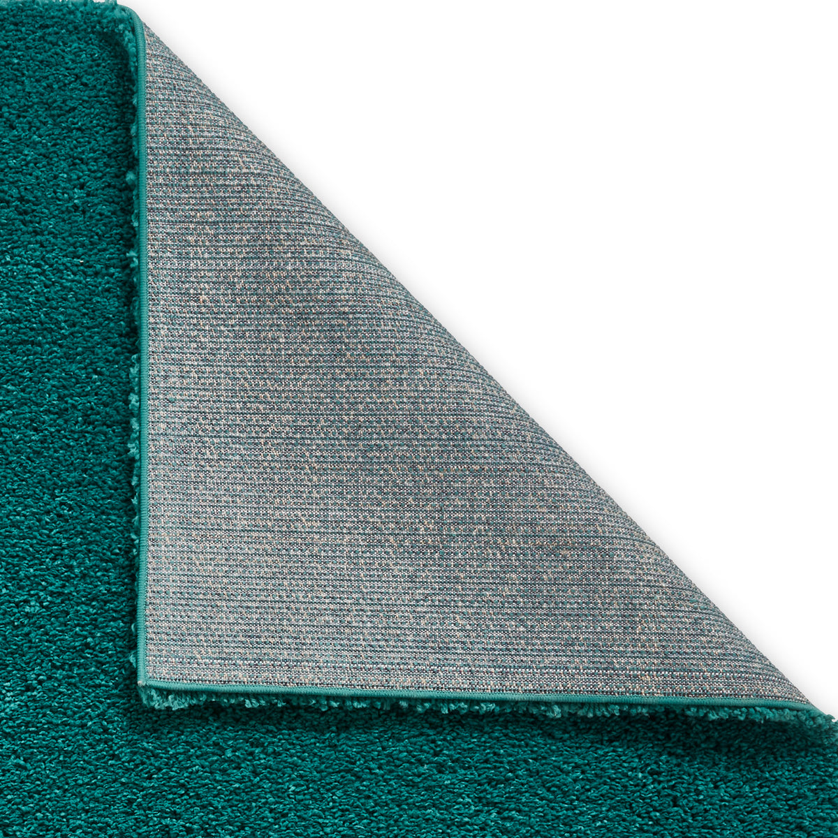 Roswell Jewel Green Stain Resistant Shaggy Rug 