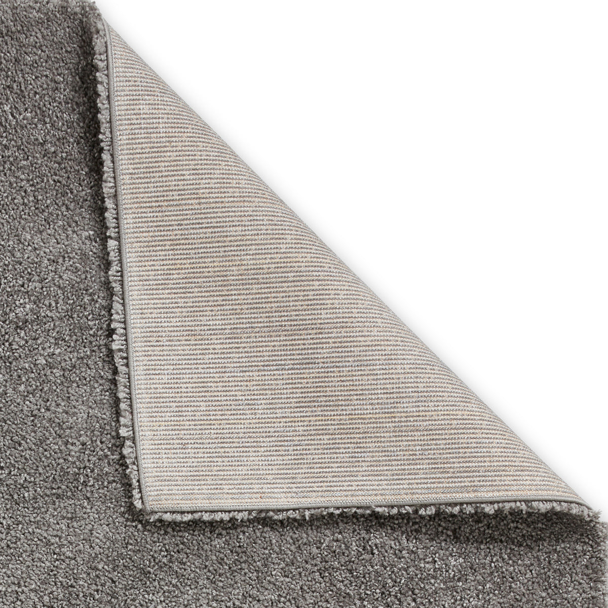 Roswell Pebble Grey Stain Resistant Shaggy Rug 