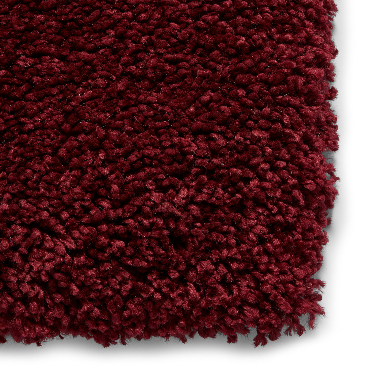 Roswell Ruby Red Stain Resistant Shaggy Rug 