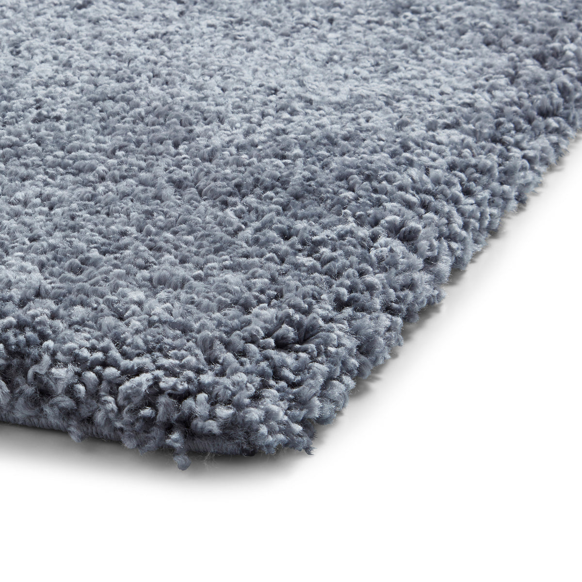 Roswell Slate Grey Stain Resistant Shaggy Rug 