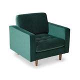 Skye Armchair Bottle Green from Roseland Furniture