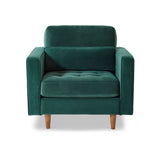 Skye Armchair Bottle Green from Roseland Furniture
