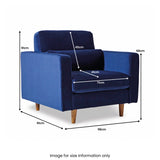 Skye Armchair Midnight Blue from Roseland Furniture