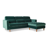 Skye Chaise Bottle Green from Roseland Furniture