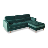 Skye Chaise Bottle Green from Roseland Furniture