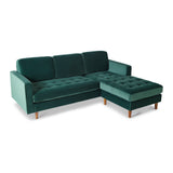 Skye Chaise Bottle Green from Roseland Furniture
