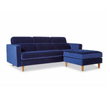 Skye Chaise Midnight Blue from Roseland Furniture