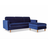 Skye Chaise Midnight Blue from Roseland Furniture