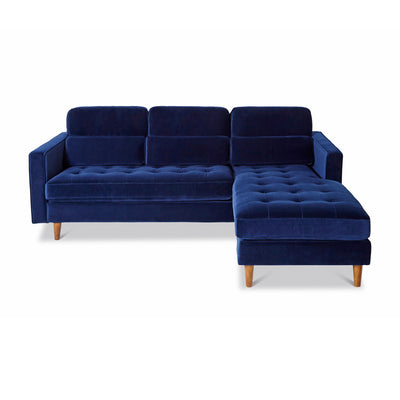 Skye Velvet Chaise Sofa