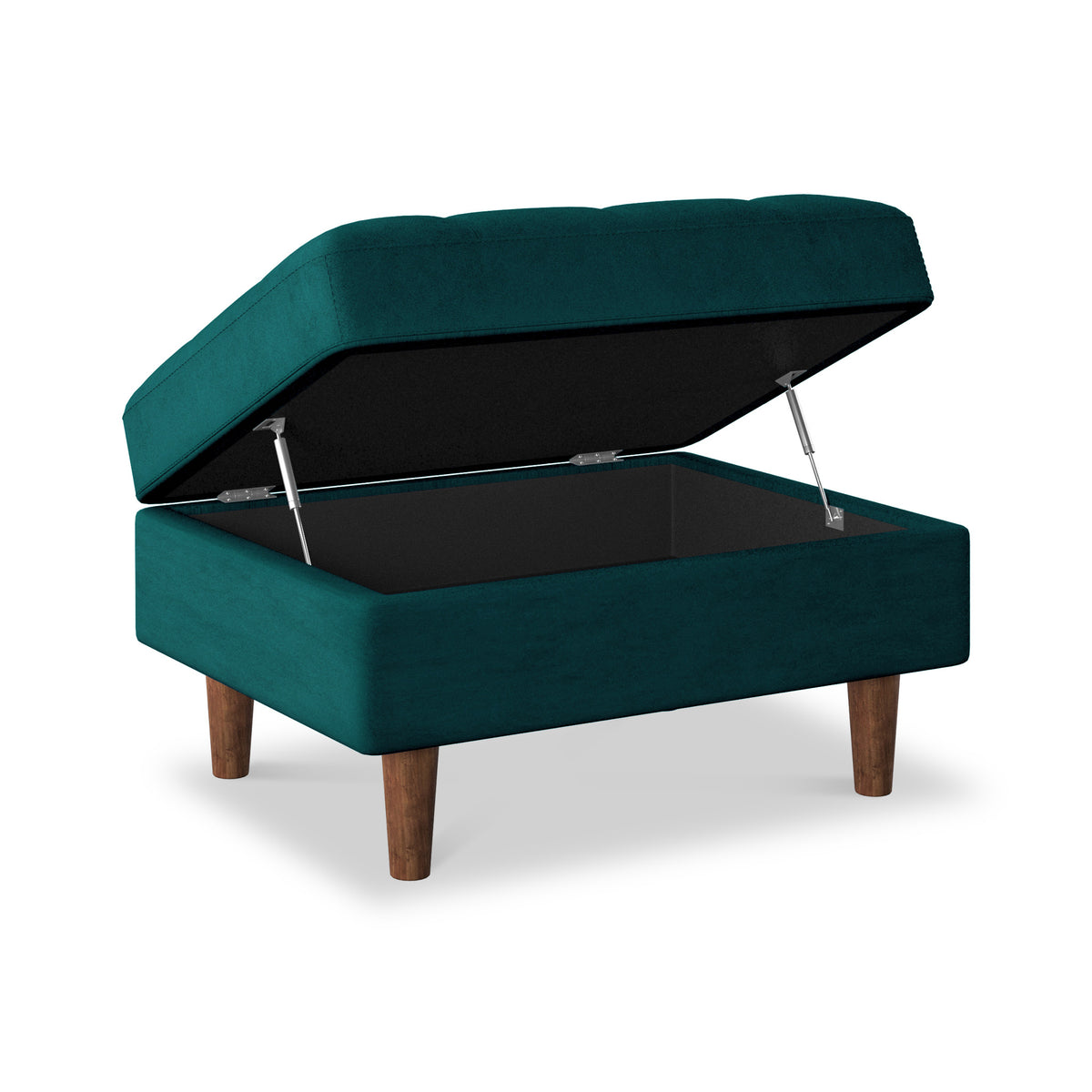 Skye Velvet Storage Footstool - Main Image