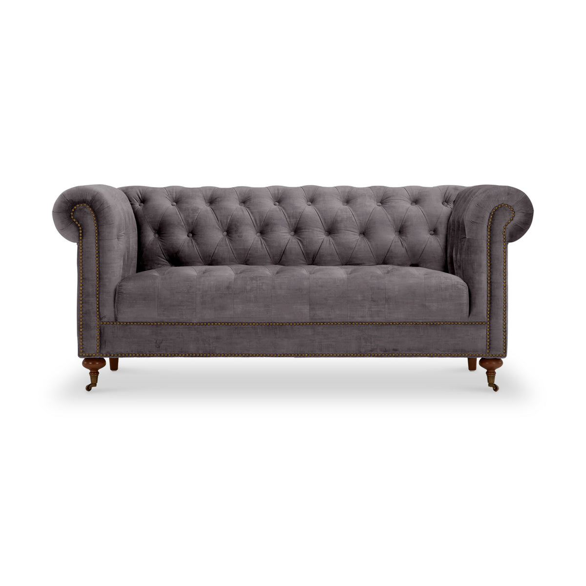 Stanhope Steel Velvet 2 Seater Sofa from Roseland Furniture