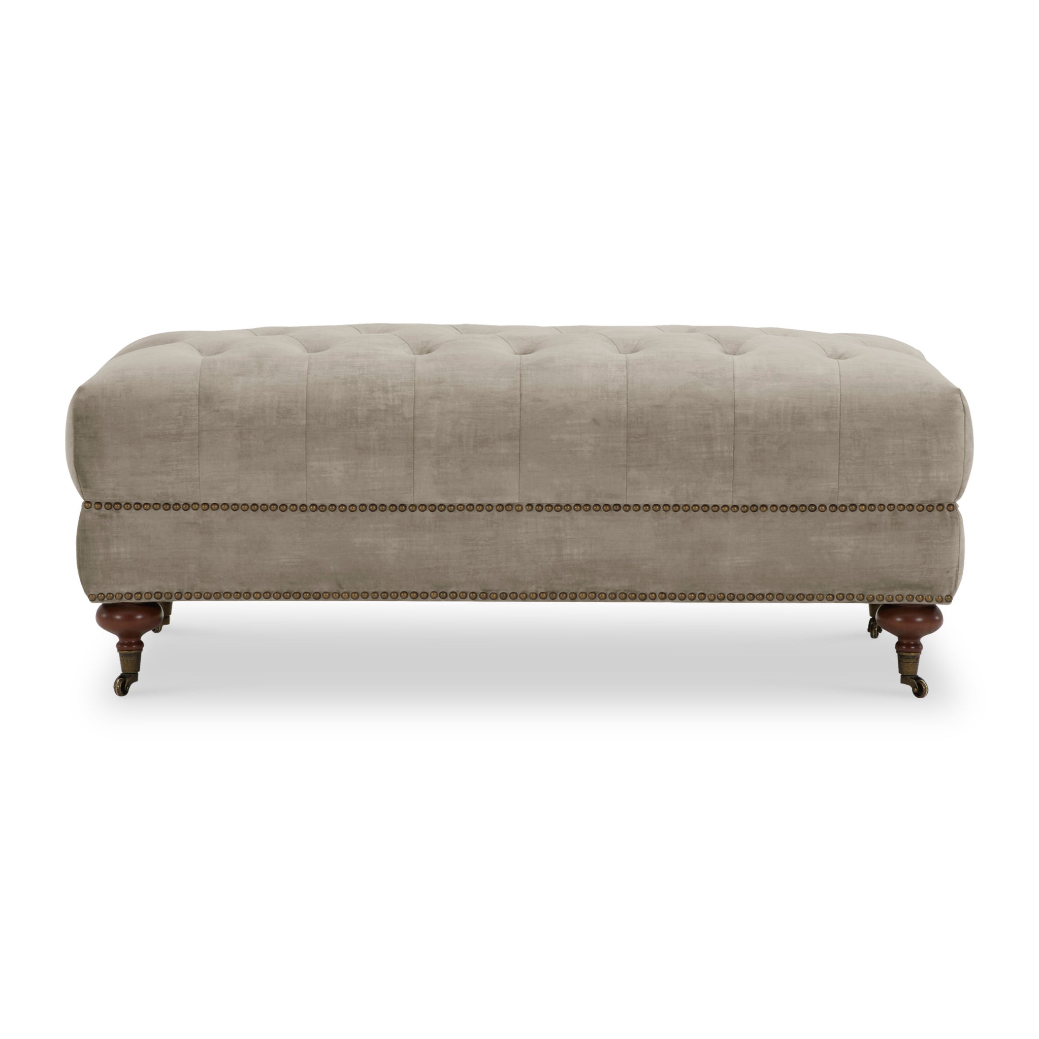 Stanhope Velvet Footstool