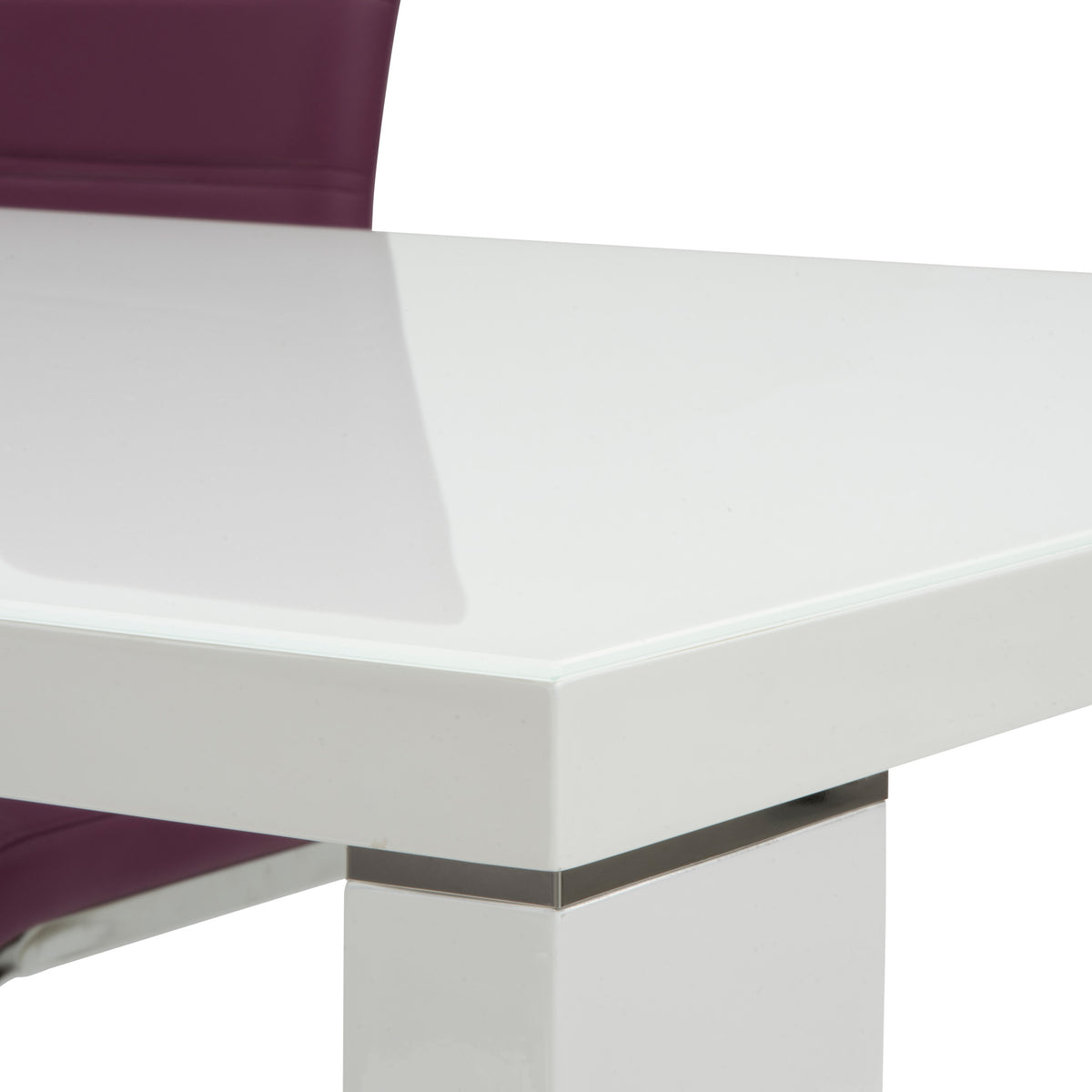 Jackson White Gloss Rectangular Dining Table from Roseland Furniture