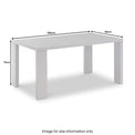 Jackson White Gloss Rectangular Dining Table from Roseland Furniture