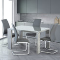 Jackson Grey Faux Leather Dining Chair for dining room or kitchen