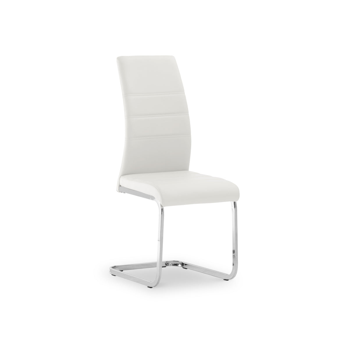 Jackson White Faux Leather Dining Chair from Roseland Furniture