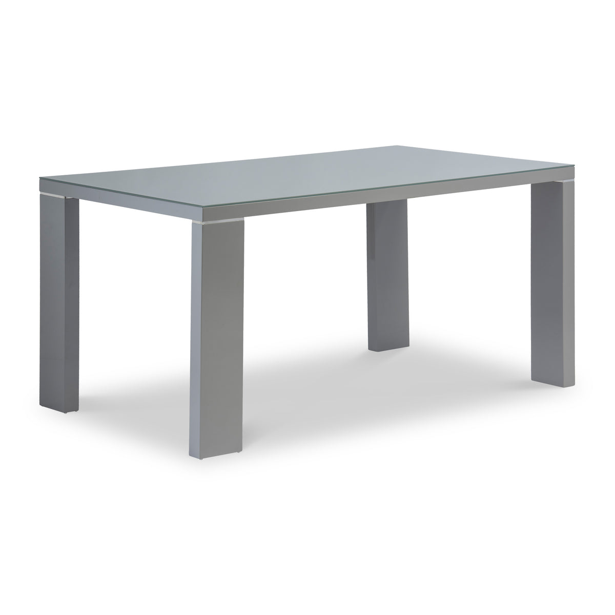 Jackson Grey Gloss 150cm Rectangular Dining Table from Roseland Furniture