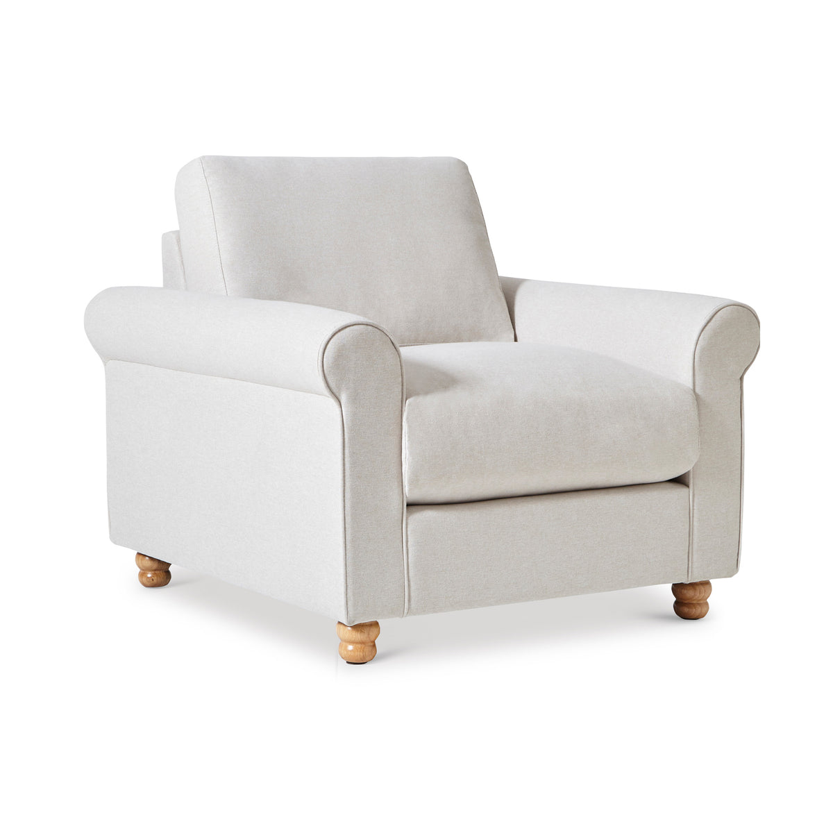 Soho Feather Armchair Natural from Roseland Furniture