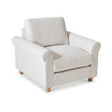 Soho Feather Armchair Natural from Roseland Furniture
