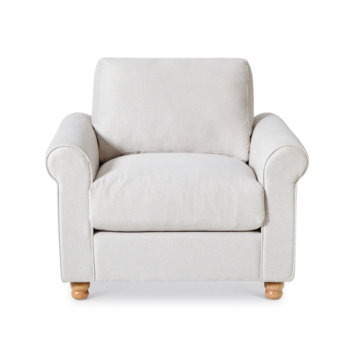 Soho Feather Armchair Natural from Roseland Furniture
