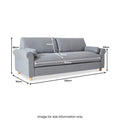 Soho Feather 3 Seat Grey from Roseland Furniture