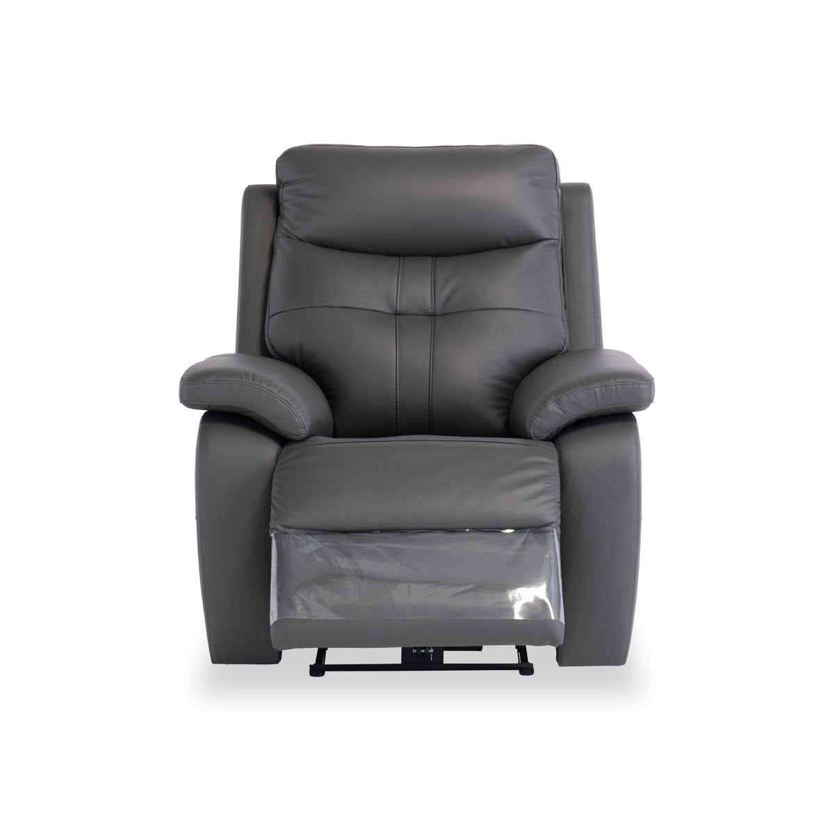 Talbot Charcoal Leather Electric Reclining Armchair from Roseland Furniture