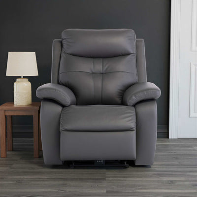 Talbot Leather Power Reclining Armchair