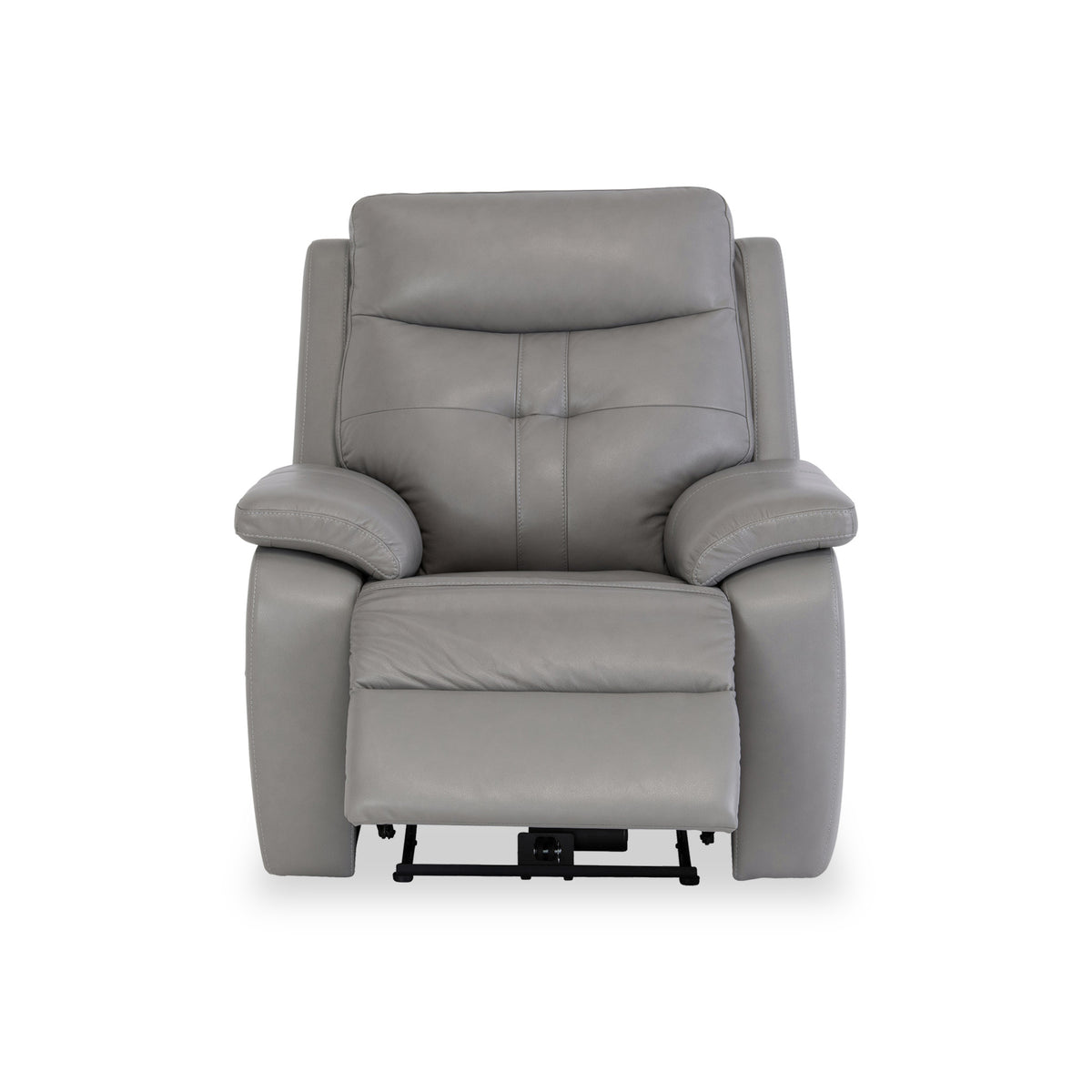Talbot Charcoal Grey Leather Electric Reclining Armchair from Roseland Furniture