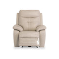 Talbot Charcoal Light Stone Leather Electric Reclining Armchair from Roseland Furniture