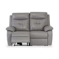 Talbot Grey Leather Electric Reclining 2 Seater Sofa