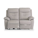 Talbot Light Gey Leather Electric Reclining 2 Seater Sofa