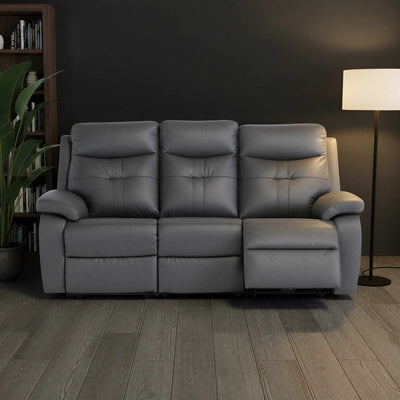 Talbot Leather Power Reclining 3 Seater Sofa