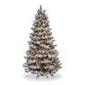 Snowy Smithfield Warm White LED Flocked Christmas Tree from Roseland