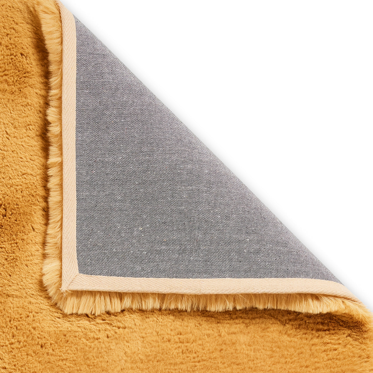Dorset Mustard Hand Tufted Super Teddy Rug