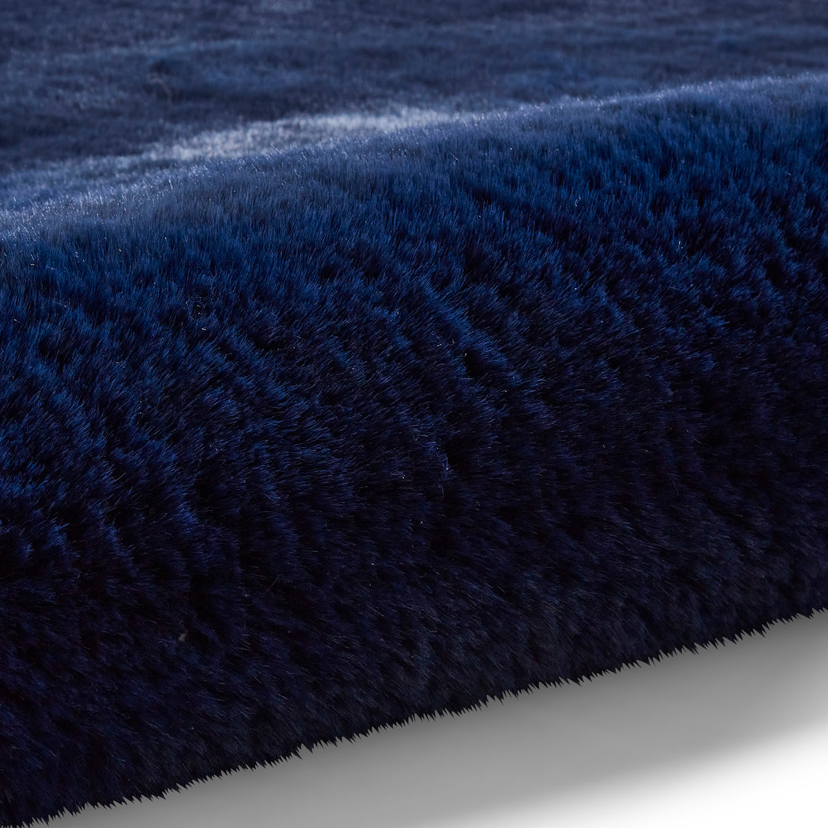 Dorset Navy Blue Hand Tufted Super Teddy Rug