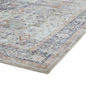 Lincoln Beige Distressed Medallion Rug 
