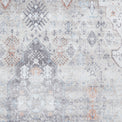 Lincoln Beige Distressed Medallion Rug 